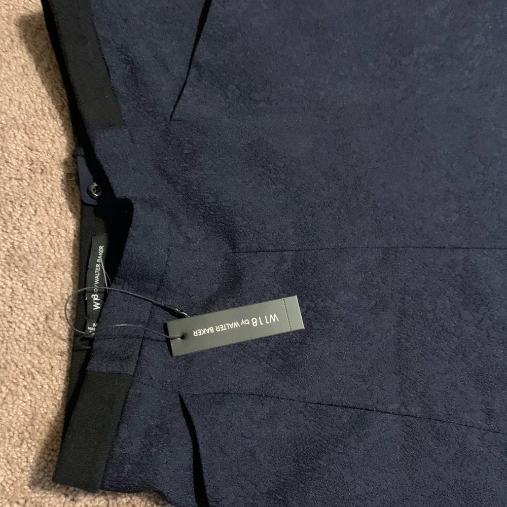 $178 NWT midnight blue Walter Baker Dalton Skirt M - Picture 11 of 13